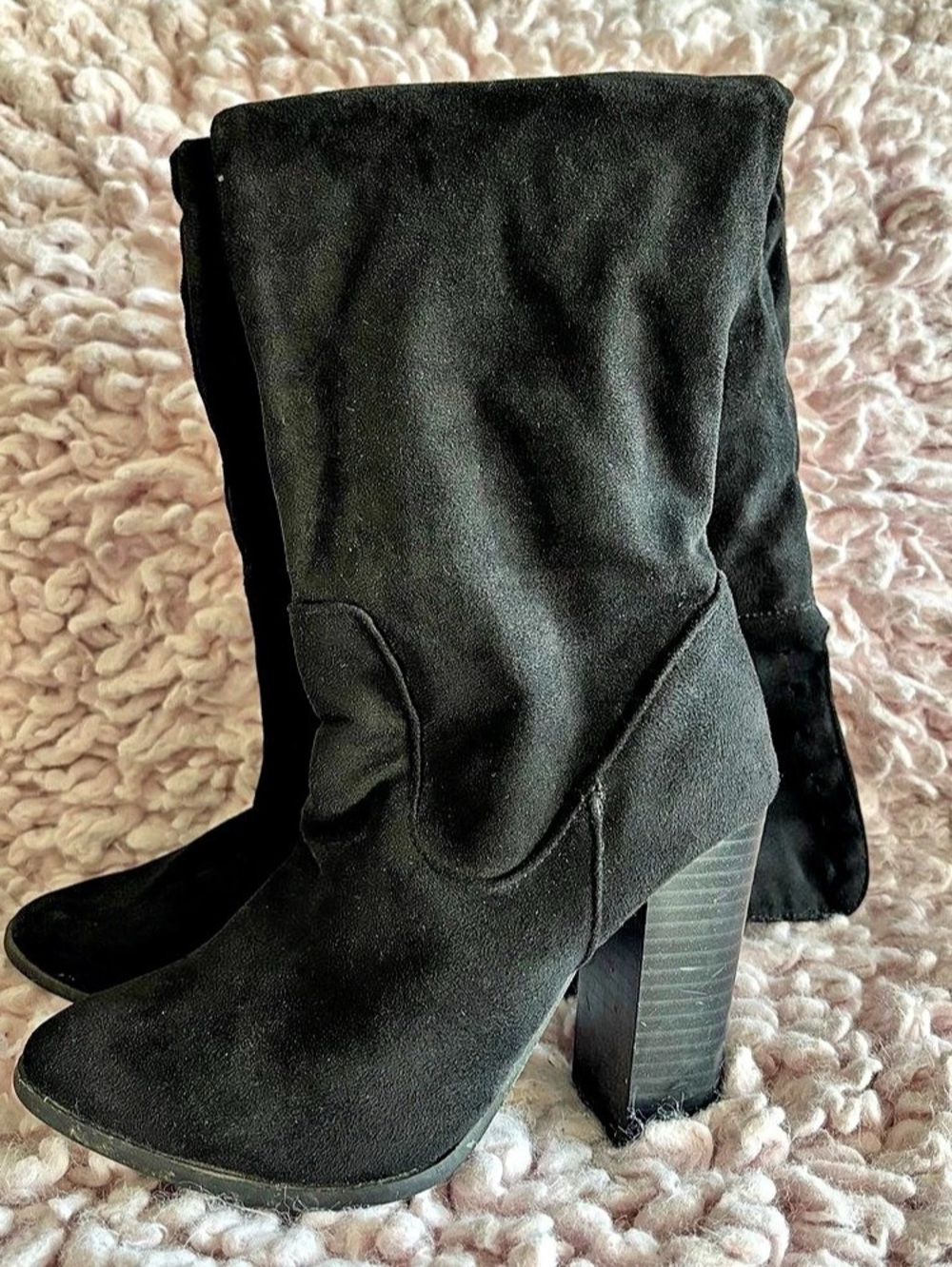 Black Thigh High Boots